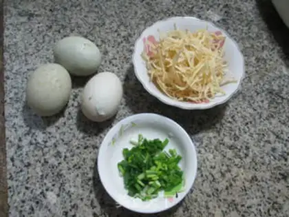 Make Silver fish, fried duck eggs step 0