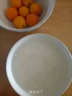 Make Orange congee step 1
