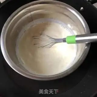 Make A little cream pudding step 3
