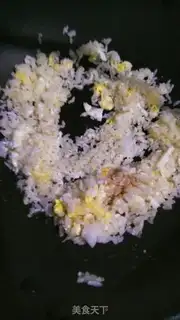 Make Pork egg fried rice step 3
