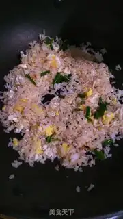 Make Pork egg fried rice step 4