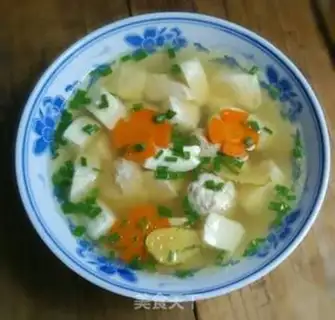 Make Chickenball tofu soup step 6