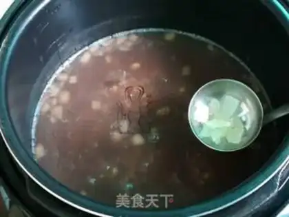 Make Five bean, sweet rice step 7