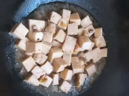 Make Frozen tofu oil step 4