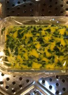 Make Spinach eggs step 6