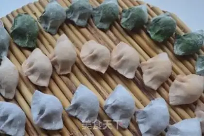 Make Three-colour dumplings step 16