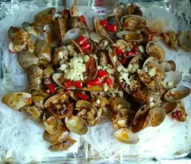 Make Fans baked clams step 10