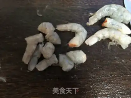 Make Curry shrimp tofu step 1