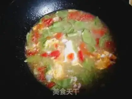 Make Potato egg spinach noodles step 7
