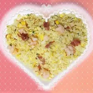 Make Three fresh fried rice step 6