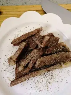 Make Black pepper and fried steak step 4