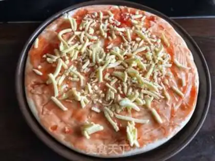 Make Vegetable ham pizza step 3