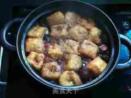 Make Tofu with mushrooms step 7
