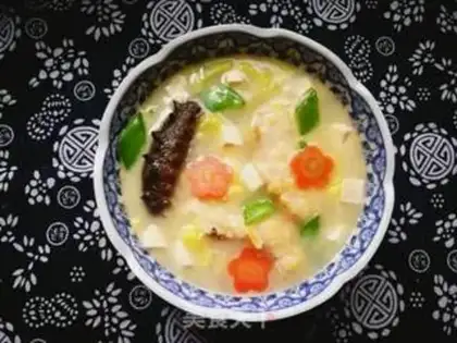 Make A tofu soup for fish bones step 11