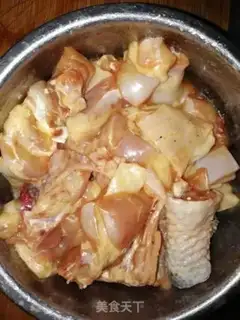 Make Golden fungus steam chicken step 0