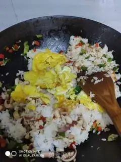 Make Squid rice step 6