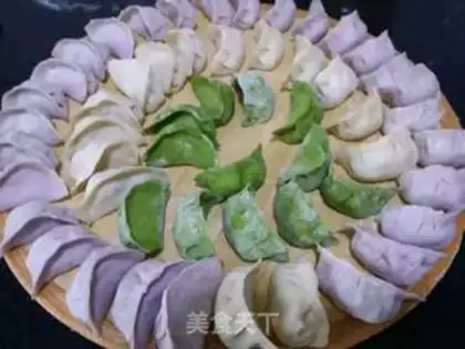 Make Three-colour dumplings step 2
