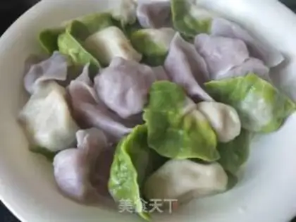 Make Three-colour dumplings step 5