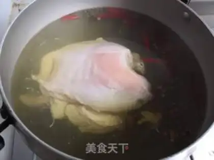 Make Spicy chicken silk step 2