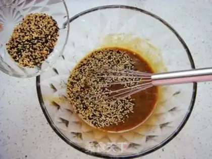 Make Sesame coffee string step 2