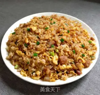 Make Soy sauce and egg fried rice step 8