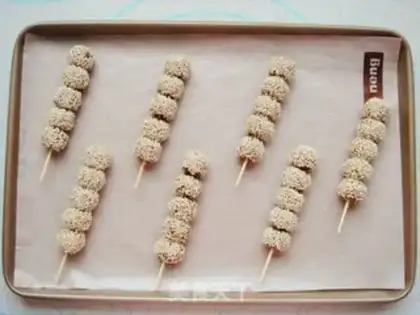 Make Sesame coffee string step 8