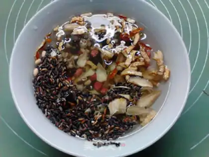Make Blood and rice step 1
