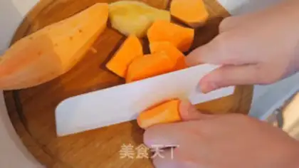 Make Potato chestnut sugar step 3