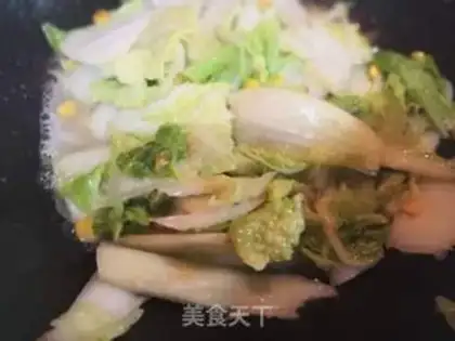 Make Corn and cabbage step 3