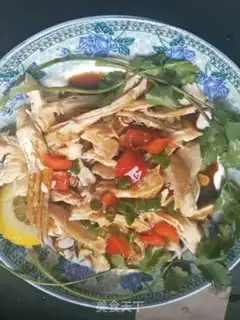 Make Soup lemon hand tore chicken step 4