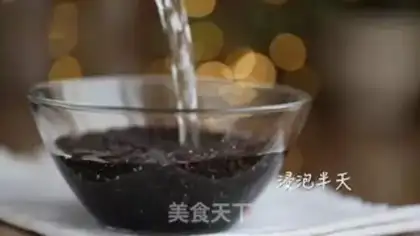 Make Black rice pearl milk step 0