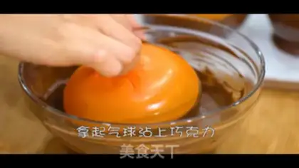 Make Balloon chocolate step 2