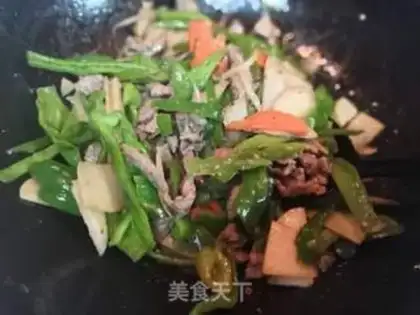 Make Pepper beef, tart step 4