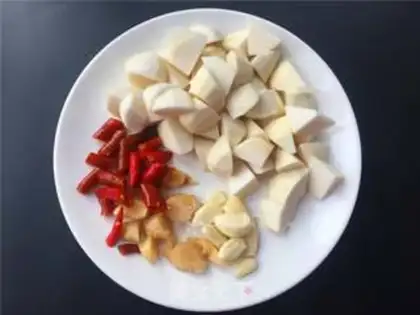 Make Potato chicken step 1