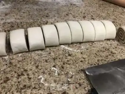 Make Double-coloured buns step 12