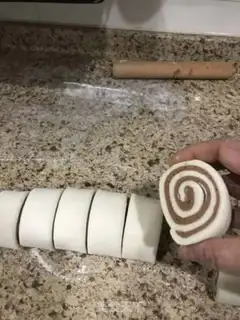 Make Double-coloured buns step 13