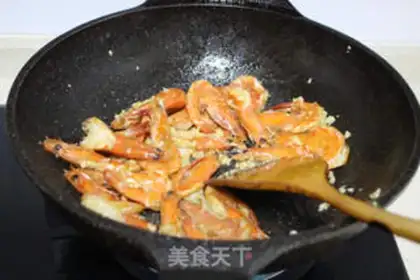 Make Garlic on the back shrimp step 8
