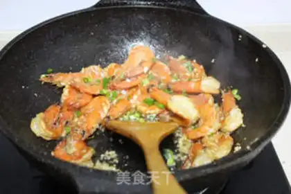 Make Garlic on the back shrimp step 9