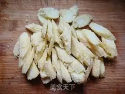 Make Corn fried Dutch beans step 0