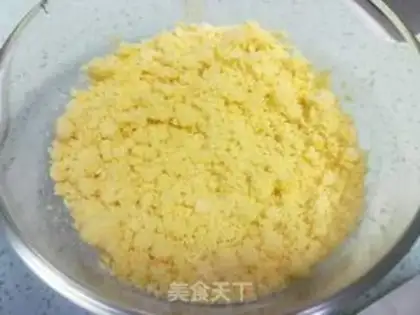 Make Low-fat corn paste copper turn step 0