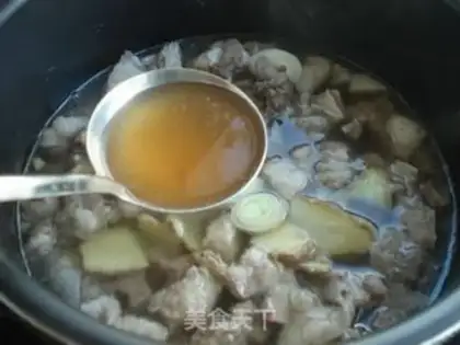 Make ♪ ♪ ♪ Fresh cheesy lamb soup ♪ step 3