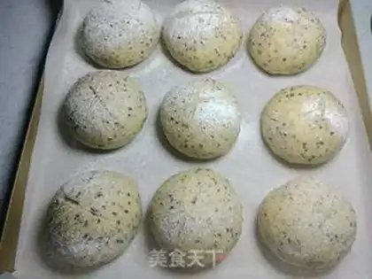 Make French black sesame ball step 4