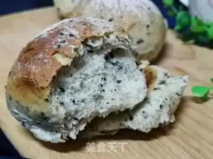Make French black sesame ball step 6