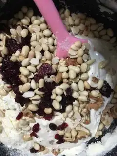 Make Peanut pecan cranberry raspberry step 6