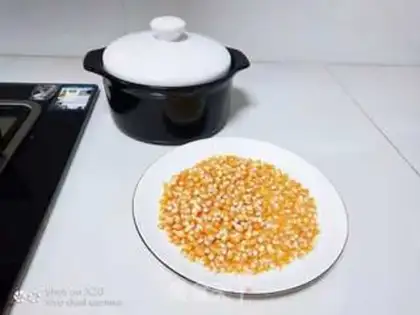 Make Sandpot popcorn step 1