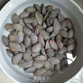 Make Flower clams and eggs step 1