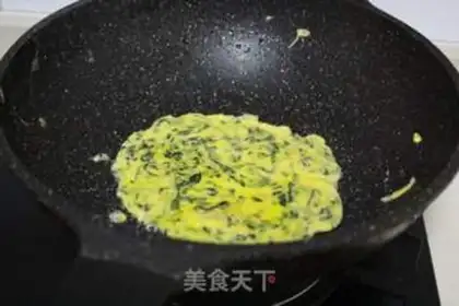 Make Egg yolk spinach step 6