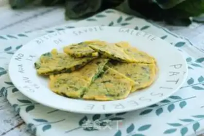 Make Egg yolk spinach step 7
