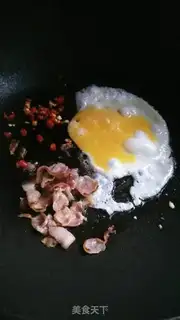 Make Bacon fried rice step 4