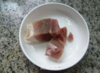 Make ♪ The night roses of salted meat fan soup ♪ step 2